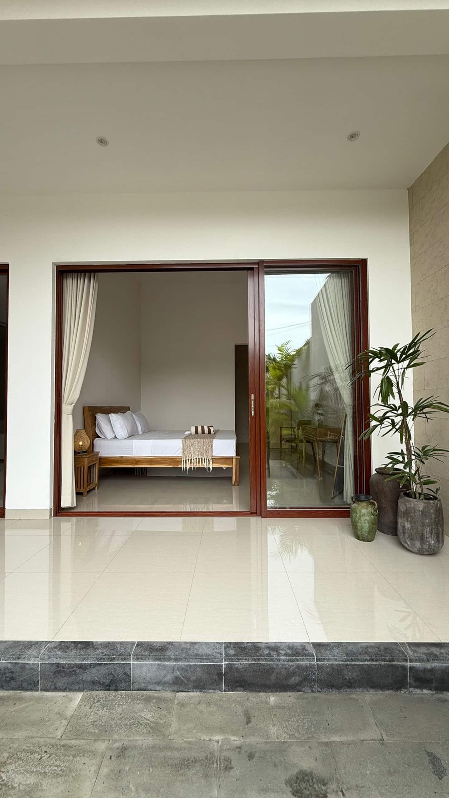Interior of one of the managed villas